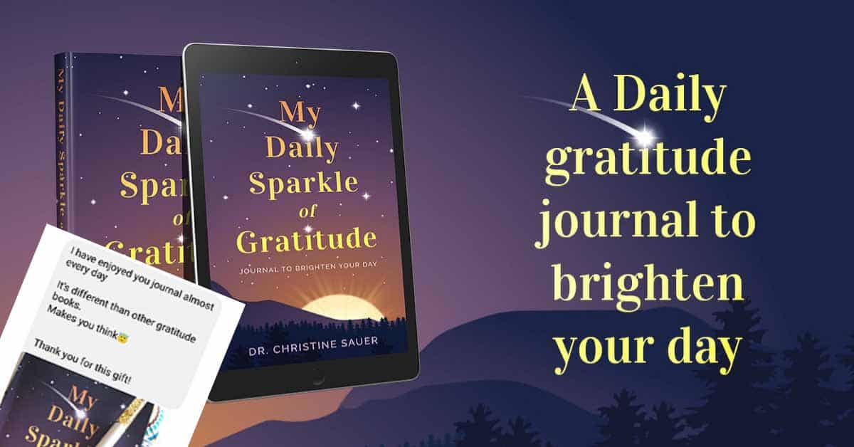daily sparkle of gratitude journal dr christine sauer testimonial review